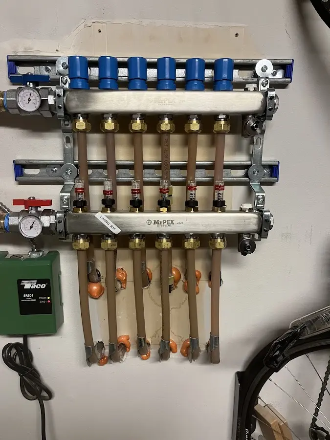 Plumber performing Gas Line Installation at a residential property in Turtle Creek